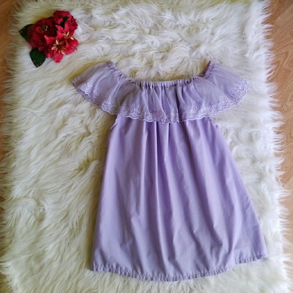 💜 Lilac Purple Señorita Pinup Kawaii Top 💜